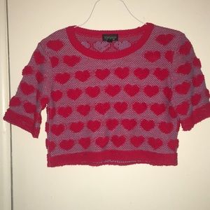 Cropped sweater from top shop